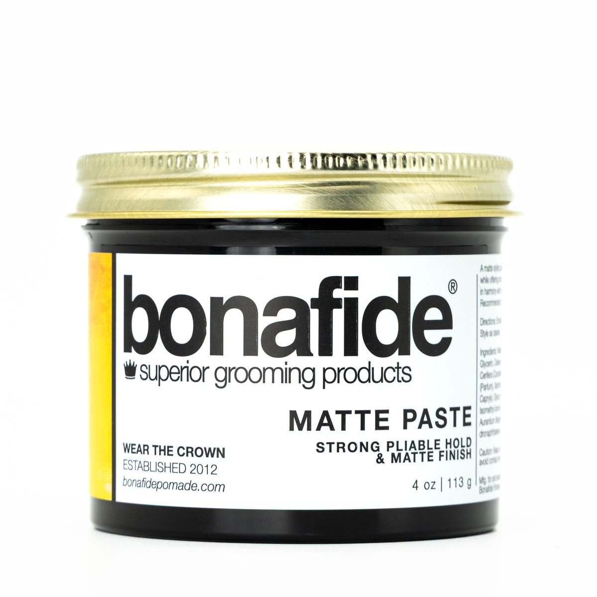 Bonafide Matte Paste — 4 oz