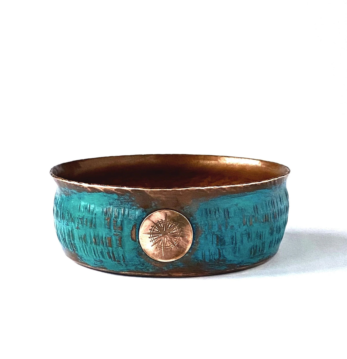 Captain's Choice Aquamarine Copper Lather Bowl, view 1