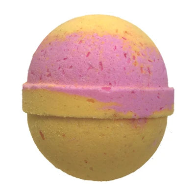 Yorkwell Apothecary Raspberry Recess bath bomb, 5 oz; sweet-tart raspberry lemonade